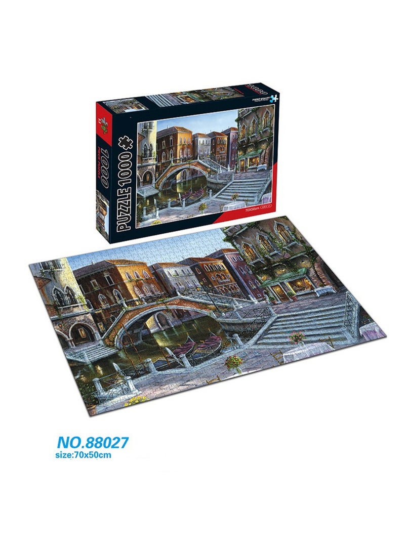 1000 Pieces Jigsaw Puzzle Stress Relief Educational Developmental Toy 70x50cm - Image 2